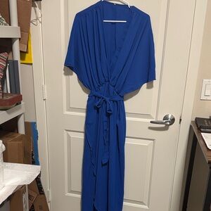 Elegant Blue Maxi Dress